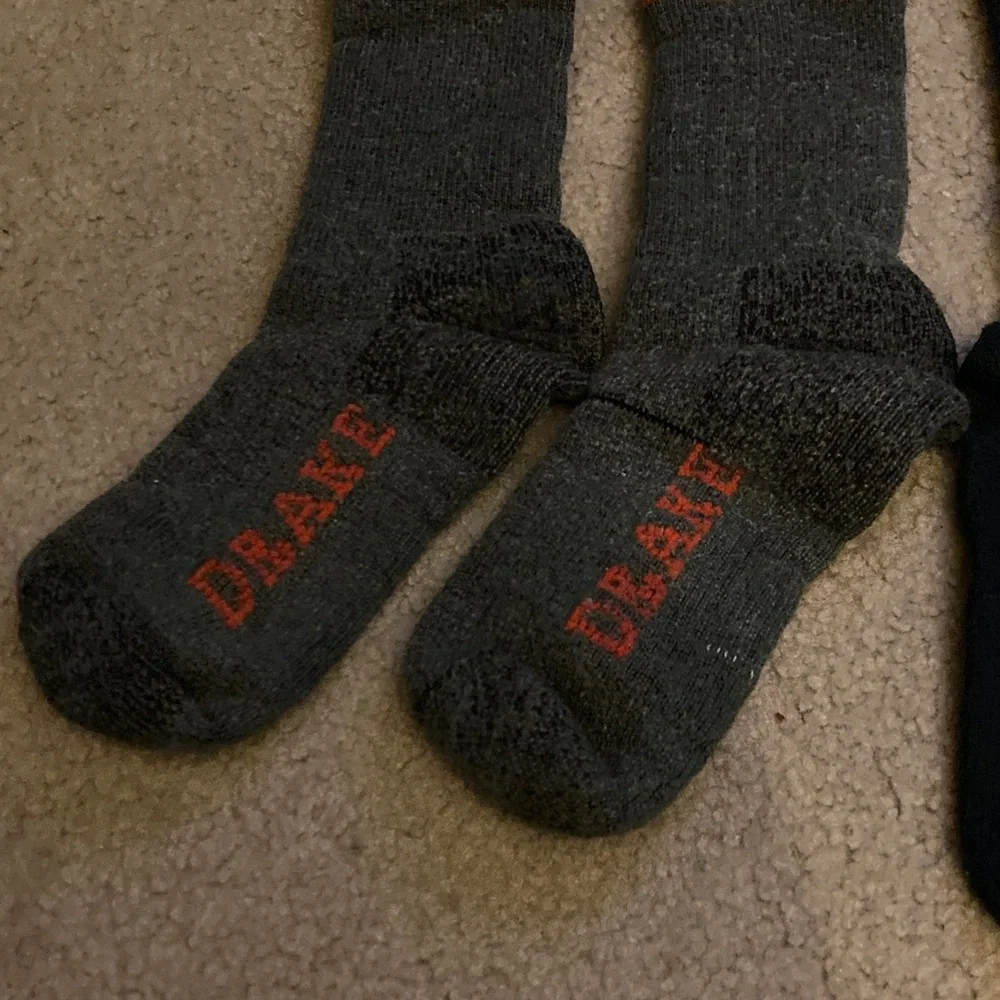 Drake Charcoal and Navy Athletic Socks